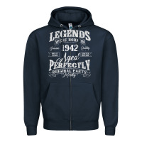Navy legends were born in 1942 year of birth birthday t shirt Zipper Hoodie - linhVisuals