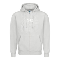 Dove Grey legends were born in 1942 year of birth birthday t shirt Zipper Hoodie - linhVisuals