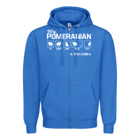 True Royal dog pomeranian cute dog puppy pet black paw Zipper Hoodie - linhVisuals