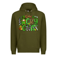 Army Green one lucky cna Premium Hoodie - Artiststas