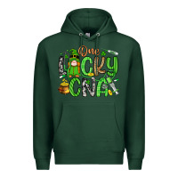 Sports Green one lucky cna Premium Hoodie - Artiststas