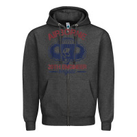 Charcoal Heather the engineers of 20th brigade t shirt Zipper Hoodie - linhVisuals
