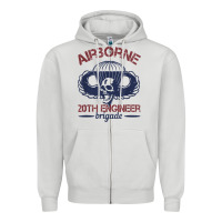 Dove Grey the engineers of 20th brigade t shirt Zipper Hoodie - linhVisuals