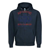 Navy the engineers of 20th brigade t shirt Zipper Hoodie - linhVisuals