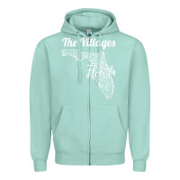Seafoam the villages fl   florida city mandala t shirt Zipper Hoodie - linhVisuals