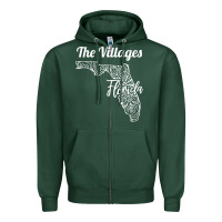 Sports Green the villages fl   florida city mandala t shirt Zipper Hoodie - linhVisuals