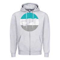 Heather Grey sea turtle retro gift for men or boys t shirt Zipper Hoodie - linhVisuals