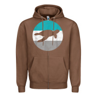 Chestnut sea turtle retro gift for men or boys t shirt Zipper Hoodie - linhVisuals