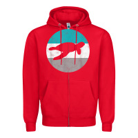 Red sea turtle retro gift for men or boys t shirt Zipper Hoodie - linhVisuals