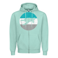 Seafoam sea turtle retro gift for men or boys t shirt Zipper Hoodie - linhVisuals