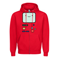 Red bmo   adventure time Zipper Hoodie - linhVisuals