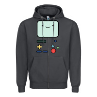 Smoke bmo   adventure time Zipper Hoodie - linhVisuals