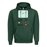 Sports Green bmo   adventure time Zipper Hoodie - linhVisuals