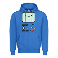 True Royal bmo   adventure time Zipper Hoodie - linhVisuals