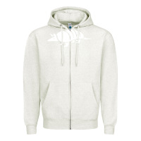 Oatmeal Heather armadillo Zipper Hoodie - linhVisuals