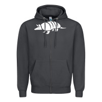 Smoke armadillo Zipper Hoodie - linhVisuals