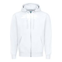 White armadillo Zipper Hoodie - linhVisuals
