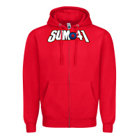 Red Artwork SUM41 Zipper Hoodie - linhVisuals