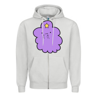 Dove Grey lumpy space  adventure time Zipper Hoodie - linhVisuals
