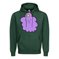 Sports Green lumpy space  adventure time Zipper Hoodie - linhVisuals