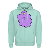 Seafoam lumpy space  adventure time Zipper Hoodie - linhVisuals