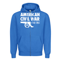 True Royal american civil war reenactor historical Zipper Hoodie - linhVisuals
