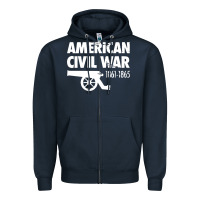 Navy american civil war reenactor historical Zipper Hoodie - linhVisuals