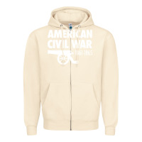 Sandshell american civil war reenactor historical Zipper Hoodie - linhVisuals