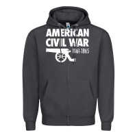 Smoke american civil war reenactor historical Zipper Hoodie - linhVisuals