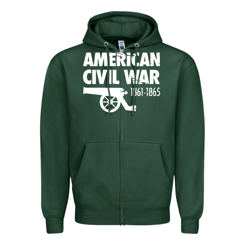 American Civil War Reenactor Historical Zipper Hoodie by linhVisuals | Teevron