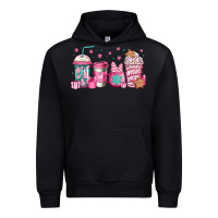 Black pink Christmas coffee Urban Hoodie - Jasminsmagicworld