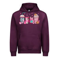 Mauve Wine pink Christmas coffee Urban Hoodie - Jasminsmagicworld