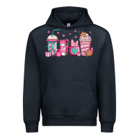 Navy pink Christmas coffee Urban Hoodie - Jasminsmagicworld