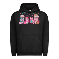 Pigment Black pink Christmas coffee Urban Hoodie - Jasminsmagicworld