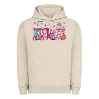 Pigment French Oak pink Christmas coffee Urban Hoodie - Jasminsmagicworld