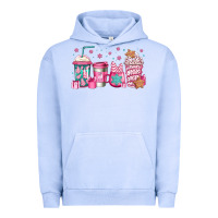 Pigment Grape Ice pink Christmas coffee Urban Hoodie - Jasminsmagicworld