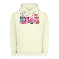 Pigment Pistachio pink Christmas coffee Urban Hoodie - Jasminsmagicworld