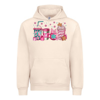 Sandshell pink Christmas coffee Urban Hoodie - Jasminsmagicworld