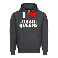 Smoke i love drag queens  i heart drag queens t shirt Zipper Hoodie - linhVisuals