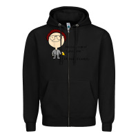 Black this is my cup of i give a sh!t oh look it’s empty t shirt Zipper Hoodie - linhVisuals