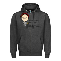 Charcoal Heather this is my cup of i give a sh!t oh look it’s empty t shirt Zipper Hoodie - linhVisuals