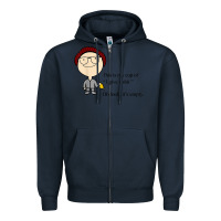 Navy this is my cup of i give a sh!t oh look it’s empty t shirt Zipper Hoodie - linhVisuals