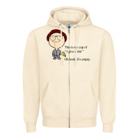 Sandshell this is my cup of i give a sh!t oh look it’s empty t shirt Zipper Hoodie - linhVisuals