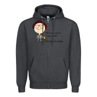 Smoke this is my cup of i give a sh!t oh look it’s empty t shirt Zipper Hoodie - linhVisuals