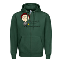 Sports Green this is my cup of i give a sh!t oh look it’s empty t shirt Zipper Hoodie - linhVisuals
