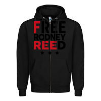 Black free rodney reed Zipper Hoodie - linhVisuals