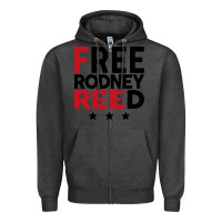 Charcoal Heather free rodney reed Zipper Hoodie - linhVisuals