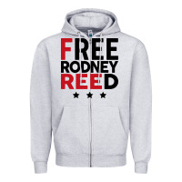Heather Grey free rodney reed Zipper Hoodie - linhVisuals