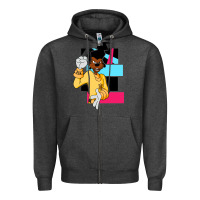 Charcoal Heather powerline   black lives matter   powerline goofy movie Zipper Hoodie - linhVisuals