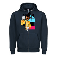 Navy powerline   black lives matter   powerline goofy movie Zipper Hoodie - linhVisuals